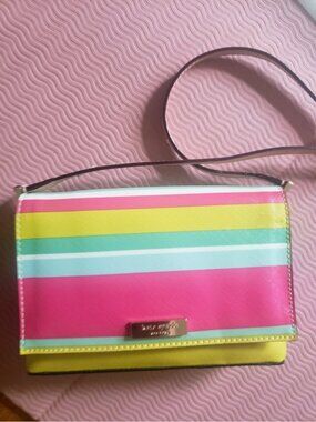 Kate Spade Grant Street Sally Striped Crossbody Bag - Y2K Aesthetic